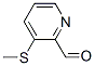 2-Pyridinecarboxaldehyde, 3-(methylthio)-(9ci) Structure,405175-06-6Structure