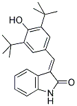 3-(3,5-Di-tert-butyl-4-hydroxybenzylidenyl)indolin-2-one Structure,40526-64-5Structure