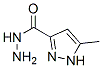 5-Methyl-1H-pyrazole-3-carboxylic acid hydrazide Structure,40535-14-6Structure