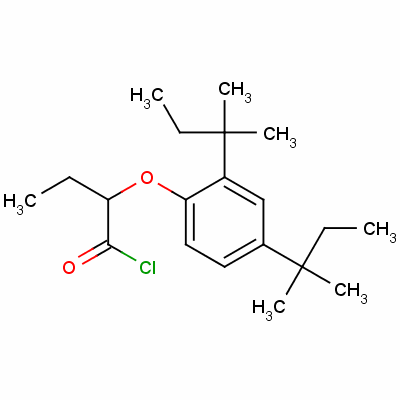 2-[2,4-Bis(1,1-dimethylpropyl)phenoxy]butyryl chloride Structure,40567-16-6Structure