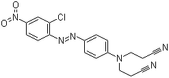 Propanenitrile, 3,3-[[4-[(2-chloro-4-nitrophenyl) azo]phenyl]imino]bis- Structure,4058-30-4Structure