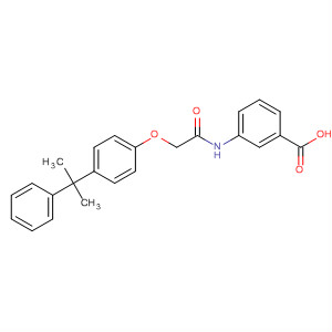 3-(2-(4-(2-Phenylpropan-2-yl)phenoxy)acetamido)benzoic acid Structure,405924-15-4Structure