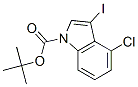 4-Chloro-3-iodoindole-1-carboxylic acid tert-butyl ester Structure,406170-08-9Structure