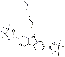 9-辛基-2,7-雙(4,4,5,5-四甲基-1,3,2-二噁硼烷-2-基)-9h-咔唑結(jié)構(gòu)式_406726-92-9結(jié)構(gòu)式