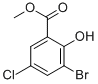 Methyl 3-bromo-5-chloro-2-hydroxybenzoate Structure,4068-71-7Structure