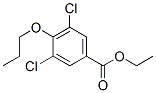 3,5-二氯-4-丙氧基苯甲酸乙酯結構式_40689-35-8結構式