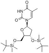 3,5-Bis-o-(t-butyldimethylsilyl)thymidine Structure,40733-26-4Structure