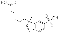 IN1S1C；3H-Indole-3-hexanoic acid, 2,3-dimethyl-5-sulfo- Structure,407627-51-4Structure