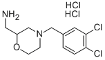 C-[4-(3,4-dichloro-benzyl)-morpholin-2-yl]-methylaminedihydrochloride Structure,407640-03-3Structure