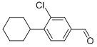 3-Chloro-4-cyclohexylbenzaldehyde Structure,40891-68-7Structure