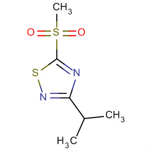 3-異丙基-5-甲基磺?；?1,2,4-噻二唑結(jié)構(gòu)式_40966-53-8結(jié)構(gòu)式