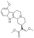 (E)-甲基2-((2s,3s,12bs)-3-乙基-8-甲氧基-1,2,3,4,6,7,12,12b-八氫吲哚并[2,3-a]喹嗪-2-基)-3-甲氧基丙烯酸酯結(jié)構(gòu)式_4098-40-2結(jié)構(gòu)式