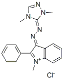 3-[(2,4-Dihydro-2,4-dimethyl-3H-1,2,4-triazol-3-ylidene)hydrazono]-1-methyl-2-phenyl-3H-indolium chloride Structure,41025-67-6Structure