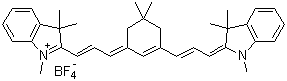 2-((E)-3-(5,5-二甲基-3-[(E)-3-(1,3,3-三甲基-1,3-二氫-2H-吲哚-2-亞基)-1-丙烯基]-2-環(huán)己烯-1-亞基)-1-丙烯基)-1,3,3-三甲基-3H-吲哚四氟硼酸鹽結(jié)構(gòu)式_410536-44-6結(jié)構(gòu)式