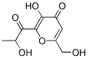 (9ci)-3-羥基-6-(羥基甲基)-2-(2-羥基-1-氧代丙基)-4H-吡喃-4-酮結(jié)構(gòu)式_412022-21-0結(jié)構(gòu)式