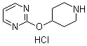 2-(Piperidin-4-yloxy)-pyrimidine hydrochloride Structure,412293-92-6Structure