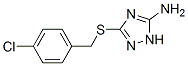 3-[(4-Chlorobenzyl)sulfanyl]-1H-1,2,4-triazol-5-ylamine Structure,41266-78-8Structure