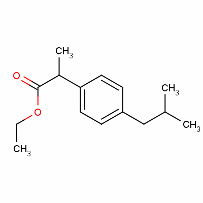 Ethyl 2-(4-isobutylphenyl)propanoate Structure,41283-72-1Structure