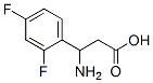 3-Amino-3-(2,4-difluoro-phenyl)-propionic acid Structure,412925-23-6Structure