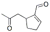 1-Cyclopentene-1-carboxaldehyde, 5-(2-oxopropyl)- (9ci) Structure,415690-31-2Structure