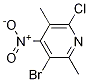 3-Bromo-6-chloro-2,4-dimethyl-5-nitropyridine Structure,415907-79-8Structure