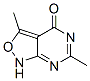 (9ci)-3,6-二甲基-異噁唑并[3,4-d]嘧啶-4(1h)-酮結(jié)構(gòu)式_41896-90-6結(jié)構(gòu)式