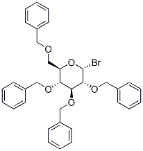 (2R,3r,4s,5r,6r)-3,4,5-tris(benzyloxy)-2-bromo-6-(3-phenylpropyl)tetrahydro-2h-pyran Structure,4196-35-4Structure