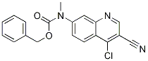 (4-Chloro-3-cyano-7-quinolinyl)methylcarbamic acid phenylmethyl ester Structure,423181-29-7Structure