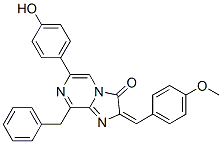 Imidazo[1,2-a]pyrazin-3(2h)-one, 6-(4-hydroxyphenyl)-2-[(4-methoxyphenyl)methylene]-8-(phenylmethyl)- Structure,423184-20-7Structure