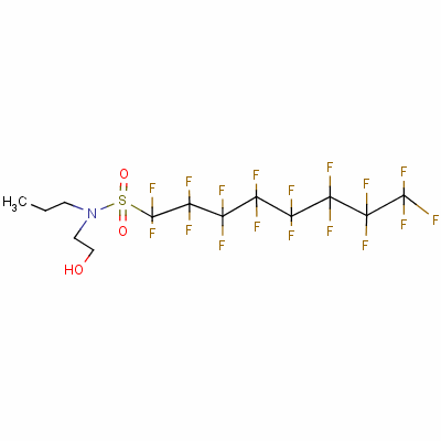 N-(2-hydroxyethyl)-n-propyl-1,1,2,2,3,3,4,4,5,5,6,6,7,7,8,8,8-heptadecafluorooctanesulfonamide Structure,4236-15-1Structure