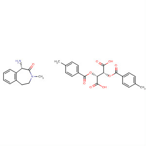 (S)-1-amino-3-methyl-4,5-dihydro-1h-benzo[d]azepin-2(3h)-one (2r,3r)-2,3-bis(4-methylbenzoyloxy)succinate Structure,425386-58-9Structure