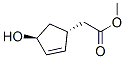 2-Cyclopentene-1-acetic acid, 4-hydroxy-, methyl ester, (1R,4S)- Structure,426226-10-0Structure