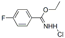 4-氟苯甲亞胺酸乙酯鹽酸鹽結(jié)構(gòu)式_4278-01-7結(jié)構(gòu)式