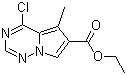 Ethyl 4-chloro-5-methylpyrrolo[1,2-f][1,2,4]triazine-6-carboxylate Structure,427878-41-9Structure