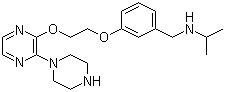 2-(1-Piperazinyl)-3-[2-[3-[(isopropylamino)methyl]phenoxy]ethoxy]pyrazine Structure,428816-13-1Structure