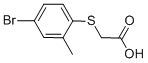 (4-Bromo-2-methyl-phenylsulfanyl)-acetic acid Structure,42943-68-0Structure