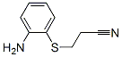 3-[(2-Aminophenyl)thio]propanenitrile Structure,4327-52-0Structure