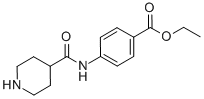 4-[(Piperidine-4-carbonyl)-amino]-benzoic acid ethyl ester Structure,433712-61-9Structure