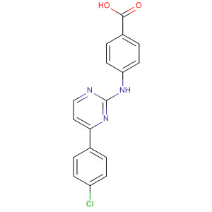 4-{[4-(4-Chlorophenyl)pyrimidin-2-yl]amino} benzoic acid Structure,434950-56-8Structure