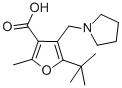 5-Tert-butyl-2-methyl-4-pyrrolidin-1-ylmethylfuran-3-carboxylic acid Structure,435341-86-9Structure