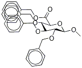 Methyl 2,3,4-tri-o-benzyl-β-d-glucuronic acid, benzyl ester Structure,4356-83-6Structure