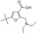 5-Tert-butyl-2-diethylaminomethyl-furan-3-carboxylicacid Structure,436100-02-6Structure