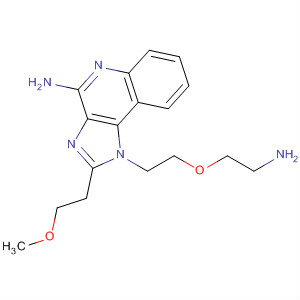 1-[2-(2-氨基乙氧基)乙基]-2-(2-甲氧基乙基)-1H-咪唑并[4,5-c]喹啉-4-胺結(jié)構(gòu)式_436855-79-7結(jié)構(gòu)式