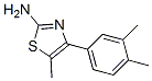 4-(3,4-Dimethylphenyl)-5-methylthiazol-2-ylamine Structure,438215-91-9Structure