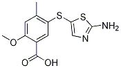 5-(2-Aminothiazol-5-ylthio)-2-methoxy-4-methylbenzoic acid Structure,439578-97-9Structure