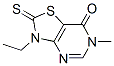 Thiazolo[4,5-d]pyrimidin-7(6h)-one, 3-ethyl-2,3-dihydro-6-methyl-2-thioxo- (9ci) Structure,440111-63-7Structure