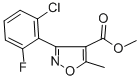 Methyl 3-(2-chloro-6-fluorophenyl)-5-methylisoxazole-4-carboxylate Structure,4415-09-2Structure