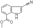 Methyl 3-cyano-1h-indole-7-carboxylate Structure,443144-24-9Structure