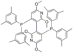 (S)-(-)-2,2,6,6-四甲氧基-4,4-雙(二(3,5-苯二甲基)膦-3,3-聯(lián)吡啶結(jié)構(gòu)式_443347-10-2結(jié)構(gòu)式