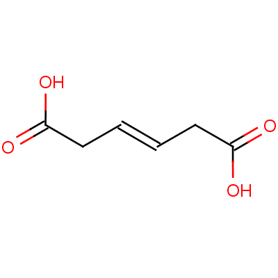 Trans-2-butene-1,4-dicarboxylic acid Structure,4436-74-2Structure